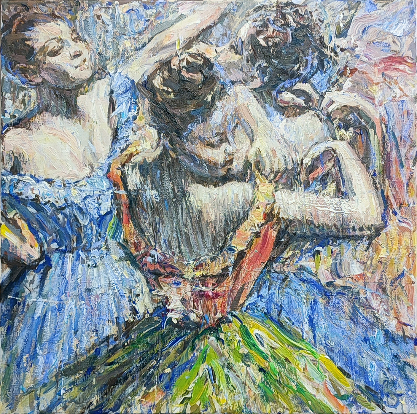 Михаил Новокщённый, Интерпретация Эдгар Дега - II Танцовщицы х.т.м. 75х75см. 2009г .jpg